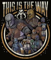 Men's Star Wars: The Mandalorian Group Shot This Is The Way  Adult T-Shirt