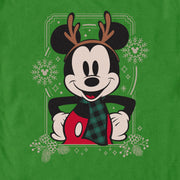 Men's Mickey & Friends Christmas Reindeer Mickey  Adult T-Shirt