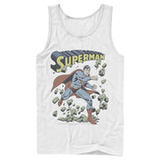 Men's Superman Hero Smash Barriers  Adult Tank Top