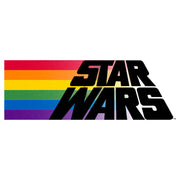 Men's Star Wars Pride Rainbow Flag Logo  Adult T-Shirt