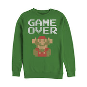 Men's Nintendo Mario Game Over  Adult Sweatshirt