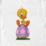 Men's Looney Tunes Easter Egg Tweety  Adult T-Shirt