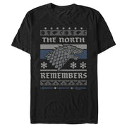 Men's Game of Thrones The North Remembers Ugly Christmas Sweater  Adult T-Shirt