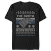 Men's Game of Thrones The North Remembers Ugly Christmas Sweater  Adult T-Shirt