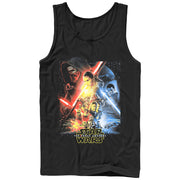 Men's Star Wars The Force Awakens Cool Poster  Adult Tank Top