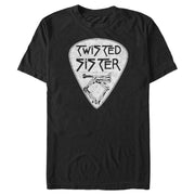 Men's Twisted Sister Guitar Pick Logo  Adult T-Shirt