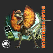 Men's Jurassic World: Dominion Dilophosaurus Dinosaur in the Wild  Adult T-Shirt