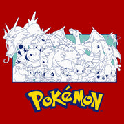 Men's Pokemon Classic Characters  Adult T-Shirt