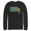 Men's The Simpsons Bart Chalkboard  Adult Long Sleeve Shirt