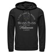 Men's Disney Hocus Pocus Just Want to Eat Halloween Candy  Adult Pull Over Hoodie