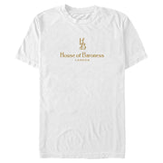 Men's Cruella House of Baroness London Logo Gold  Adult T-Shirt