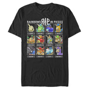 Men's R.I.P. Rainbows in Pieces Unicorn Bingo  Adult T-Shirt