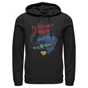 Men's Superman Daily Planet in News  Adult Pull Over Hoodie