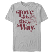 Men's Star Wars: The Mandalorian Valentine's Day The Child Love is the Way  Adult T-Shirt