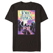 Men's The Lord of the Rings Fellowship of the Ring Dark Riders Poster  Adult T-Shirt