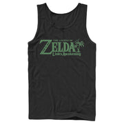 Men's Nintendo Legend of Zelda Link's Awakening Palm Logo  Adult Tank Top