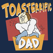 Men's The Ren & Stimpy Show Powdered Toast Man Toasterrific Dad  Adult T-Shirt