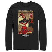 Men's Marvel Spider-Man: No Way Home Three Panel Poster  Adult Long Sleeve Shirt