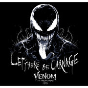 Men's Marvel Venom: Let There be Carnage Black and White  Adult T-Shirt