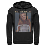 Men's Britney Spears Faded Smile Poster  Adult Pull Over Hoodie