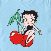 Men's Betty Boop Cherries Betty  Adult T-Shirt