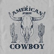 Men's Professional Bull Riders American Cowboy  Adult T-Shirt