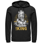 Men's Lion King Savannah Sunset Crew  Adult Pull Over Hoodie