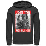 Men's Star Wars Rogue One Join the Rebellion Poster  Adult Pull Over Hoodie