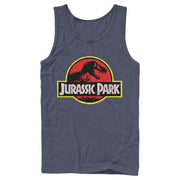 Men's Jurassic Park T Rex Logo  Adult Tank Top