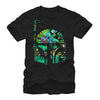 Men's Star Wars Hawaiian Print Boba Fett Helmet  Adult T-Shirt