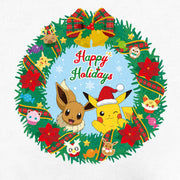 Men's Pokemon Pikachu and Eevee Happy Holidays  Adult Sweatshirt