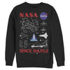 Men's NASA Space Shuttle Schematic Details  Adult Sweatshirt