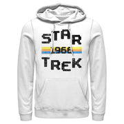 Men's Star Trek: The Original Series Retro Pixel 1966  Adult Pull Over Hoodie