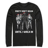 Men's Star Wars Christmas Dark Side Party  Adult Long Sleeve Shirt