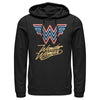 Men's Wonder Woman 1984 Neon Logo Glow  Adult Pull Over Hoodie