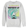 Men's Jaws 80s Colorful Wave  Adult Sweatshirt