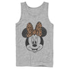 Men's Mickey & Friends Minnie Mouse Cheetah Print Bow  Adult Tank Top