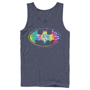 Men's Batman Tie Dye Logo  Adult Tank Top