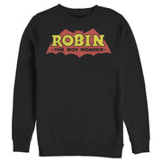 Men's Batman Logo Robin Boy Wonder  Adult Sweatshirt