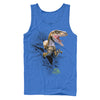 Men's Jurassic Park Velociraptor Tear  Adult Tank Top