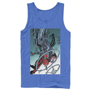 Men's Superman Robotic Fall  Adult Tank Top