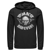 Men's Star Wars Father's Day Yoda Best Dad Ever  Adult Pull Over Hoodie