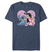 Men's Lilo & Stitch Kisses  Adult T-Shirt