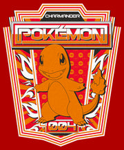 Men's Pokemon Charmander Metallic Badge  Adult T-Shirt