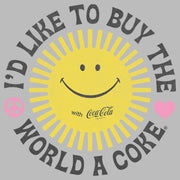 Men's Coca Cola Unity Sunshine Logo  Adult T-Shirt