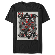 Men's KISS Gene Simmons Playing Card  Adult T-Shirt