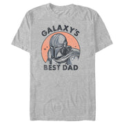 Men's Star Wars: The Mandalorian Galaxy's Best Dad Din Djarin  Adult T-Shirt