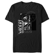 Men's Star Wars: Obi-Wan Kenobi Darth Vader Grayscale Portrait with Empire Logo  Adult T-Shirt