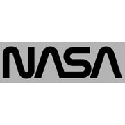 Men's NASA Simple Black Logo  Adult Pull Over Hoodie