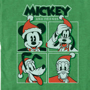 Men's Mickey & Friends Christmas Crew Portraits  Adult T-Shirt